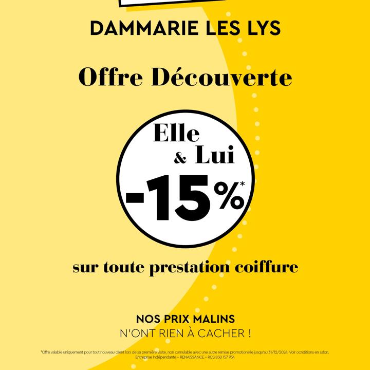 Pour tout nouveau client sur présentation de cette photo