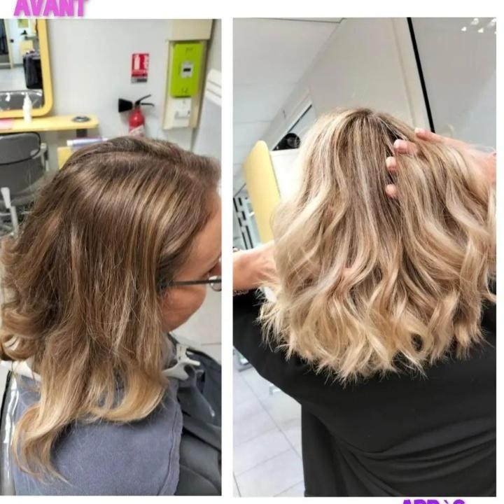 transformation coupe et balayage ombré